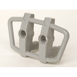 Vehicle, Grille 6 x 4 x 3 with Two Pins and Two Pin Holes - Light Gray