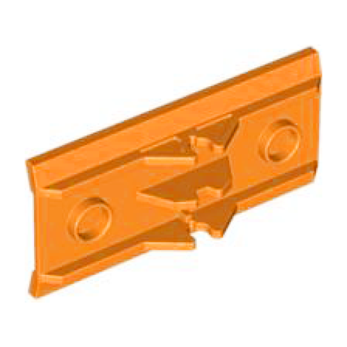 Деталь LEGO 2440 Vehicle, Spoiler / Plow Blade 6 x 3 with Hinge - Orange