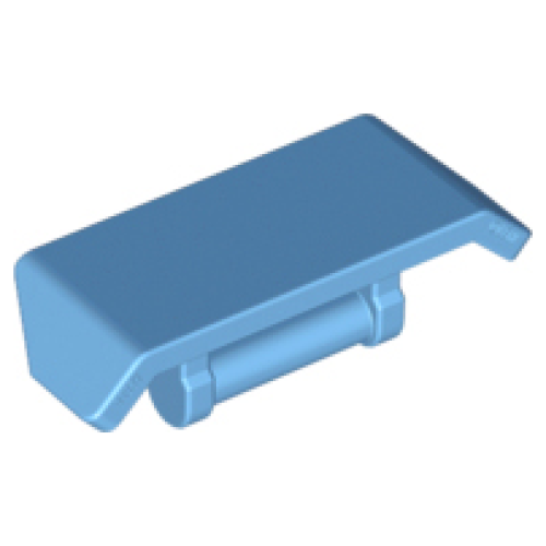 Деталь LEGO 98834 Vehicle, Spoiler with Bar Handle - Medium Blue