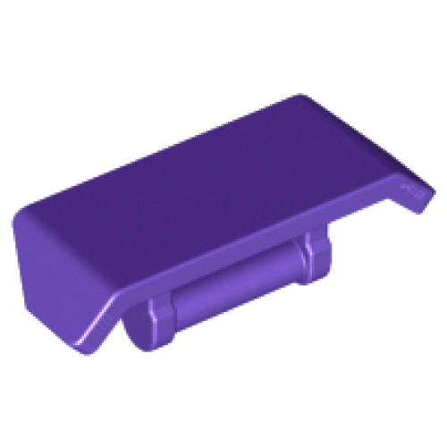 Деталь LEGO 98834 Vehicle, Spoiler with Bar Handle - Dark Purple