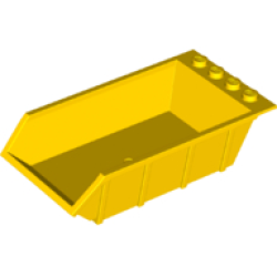 Vehicle, Tipper Bed 4 x 6, Solid Studs - Yellow Vehicle, Tipper Bed 4 x 6, Solid Studs - Yellow