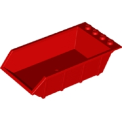 Vehicle, Tipper Bed 4 x 6, Solid Studs - Red Vehicle, Tipper Bed 4 x 6, Solid Studs - Red