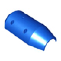 Vehicle, Tipper Drum 3 x 6 x 10 Half with 4 Pin Holes - Blue Vehicle, Tipper Drum 3 x 6 x 10 Half with 4 Pin Holes - Blue