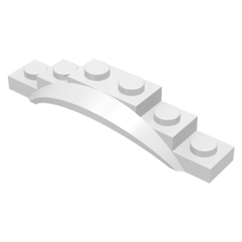 Деталь LEGO 62361 Vehicle, Mudguard 1 1/2 x 6 x 1 with Arch - White