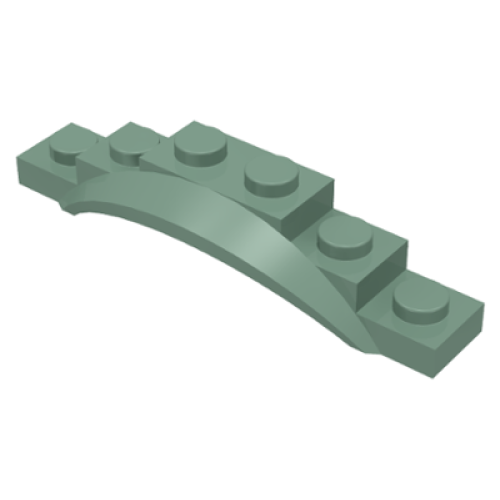 Деталь LEGO 62361 Vehicle, Mudguard 1 1/2 x 6 x 1 with Arch - Sand Green
