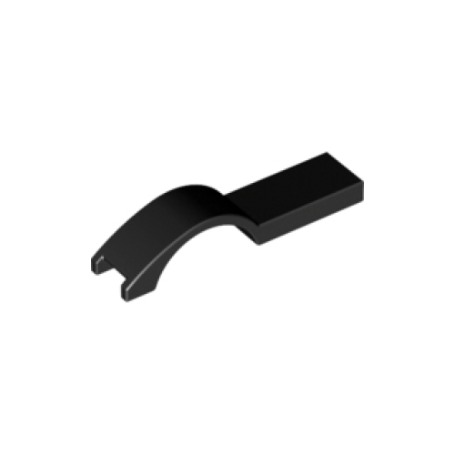 Деталь LEGO 50947 Vehicle, Mudguard 1 x 4 1/2 - Black
