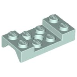 Vehicle, Mudguard 2 x 4 with Arch Studded with Hole - Light Aqua