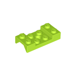 Vehicle, Mudguard 2 x 4 with Arch Studded with Hole - Lime