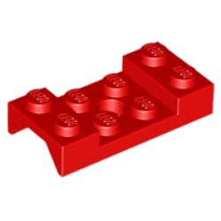 Vehicle, Mudguard 2 x 4 with Arch Studded with Hole - Red