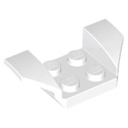 Деталь LEGO 41854 Vehicle, Mudguard 2 x 4 with Flared Wings - White