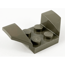 Vehicle, Mudguard 2 x 4 with Flared Wings - Dark Gray