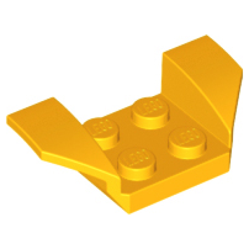 Деталь LEGO 41854 Vehicle, Mudguard 2 x 4 with Flared Wings - Bright Light Orange