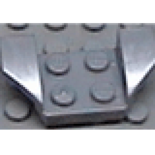 Деталь LEGO 41854 Vehicle, Mudguard 2 x 4 with Flared Wings - Pearl Light Gray