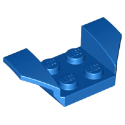 Vehicle, Mudguard 2 x 4 with Flared Wings - Blue