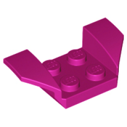 Vehicle, Mudguard 2 x 4 with Flared Wings - Magenta