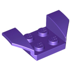 Vehicle, Mudguard 2 x 4 with Flared Wings - Dark Purple