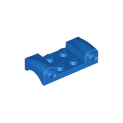 Vehicle, Mudguard 2 x 4 with Headlights and Curved Fenders - Blue