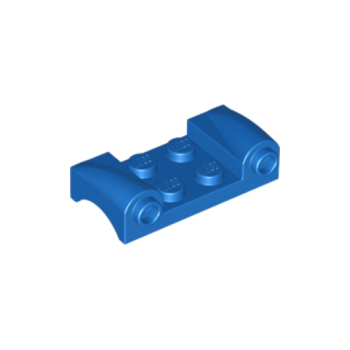 Деталь LEGO 93590 Vehicle, Mudguard 2 x 4 with Headlights and Curved Fenders - Blue