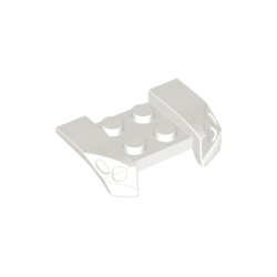 Vehicle, Mudguard 2 x 4 with Headlights Overhang - White
