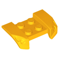 Vehicle, Mudguard 2 x 4 with Headlights Overhang - Bright Light Orange