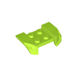 Vehicle, Mudguard 2 x 4 with Headlights Overhang - Lime
