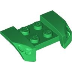 Vehicle, Mudguard 2 x 4 with Headlights Overhang - Green