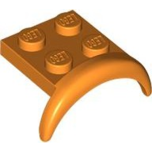 Деталь LEGO 49097 Vehicle, Mudguard 3 x 3 x 1 with Arch Round - Orange