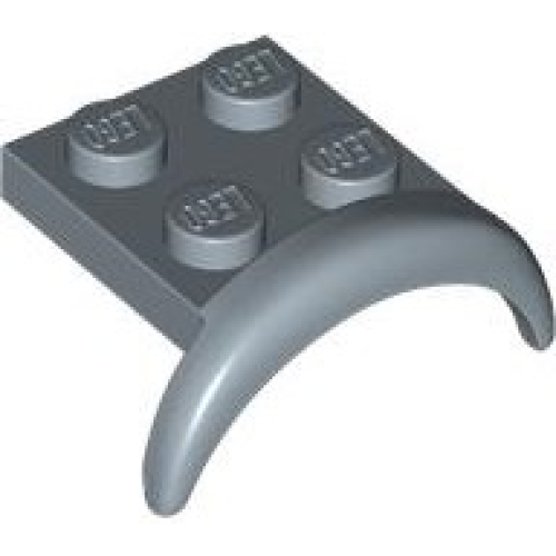 Деталь LEGO 49097 Vehicle, Mudguard 3 x 3 x 1 with Arch Round - Sand Blue