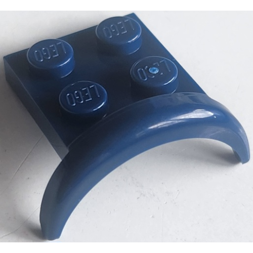 Деталь LEGO 49097 Vehicle, Mudguard 3 x 3 x 1 with Arch Round - Dark Blue