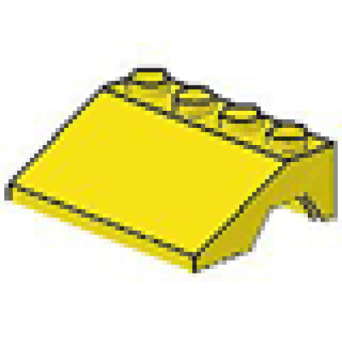 Деталь LEGO 2513 Vehicle, Mudguard 3 x 4 Slope - Yellow