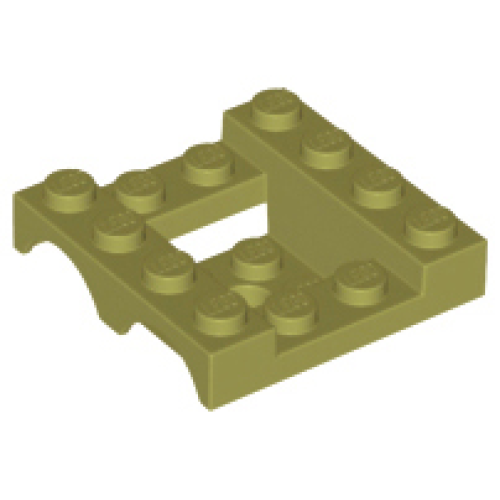 Деталь LEGO 24151 Vehicle, Mudguard 4 x 4 x 1 1/3 Double - Olive Green