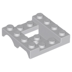 Vehicle, Mudguard 4 x 4 x 1 1/3 Double - Light Bluish Gray