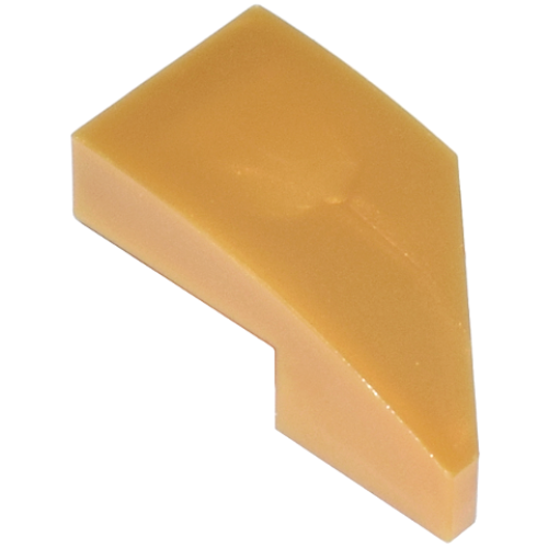 Деталь LEGO 29120 Wedge 2 x 1 x 2/3 Left - Pearl Gold