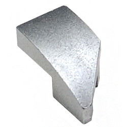 Wedge 2 x 1 x 2/3 Left - Metallic Silver