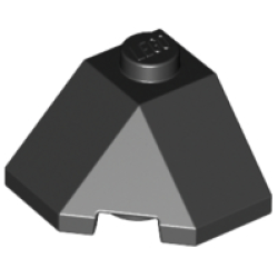 Wedge 2 x 2 (Slope 45 Corner) - Black