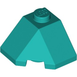 Wedge 2 x 2 (Slope 45 Corner) - Dark Turquoise