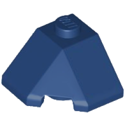 Wedge 2 x 2 (Slope 45 Corner) - Dark Blue