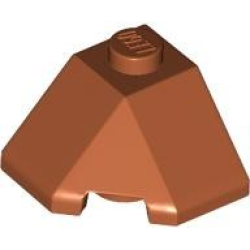 Wedge 2 x 2 (Slope 45 Corner) - Dark Orange