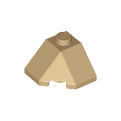 Wedge 2 x 2 (Slope 45 Corner) - Dark Tan