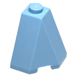 Wedge 2 x 2 x 2 (Slope 65 Corner) - Bright Light Blue