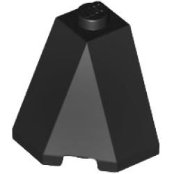 Wedge 2 x 2 x 2 (Slope 65 Corner) - Black