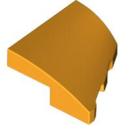 Wedge 2 x 2 x 2/3 Left - Bright Light Orange