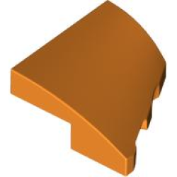 Wedge 2 x 2 x 2/3 Left - Orange