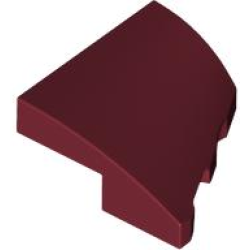 Wedge 2 x 2 x 2/3 Left - Dark Red