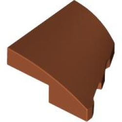 Wedge 2 x 2 x 2/3 Left - Dark Orange