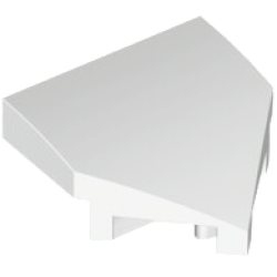 Wedge 2 x 2 x 2/3 Pointed - White