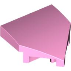 Wedge 2 x 2 x 2/3 Pointed - Bright Pink