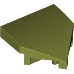 Wedge 2 x 2 x 2/3 Pointed - Olive Green