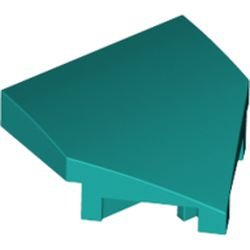 Wedge 2 x 2 x 2/3 Pointed - Dark Turquoise