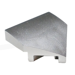 Wedge 2 x 2 x 2/3 Pointed - Metallic Silver
